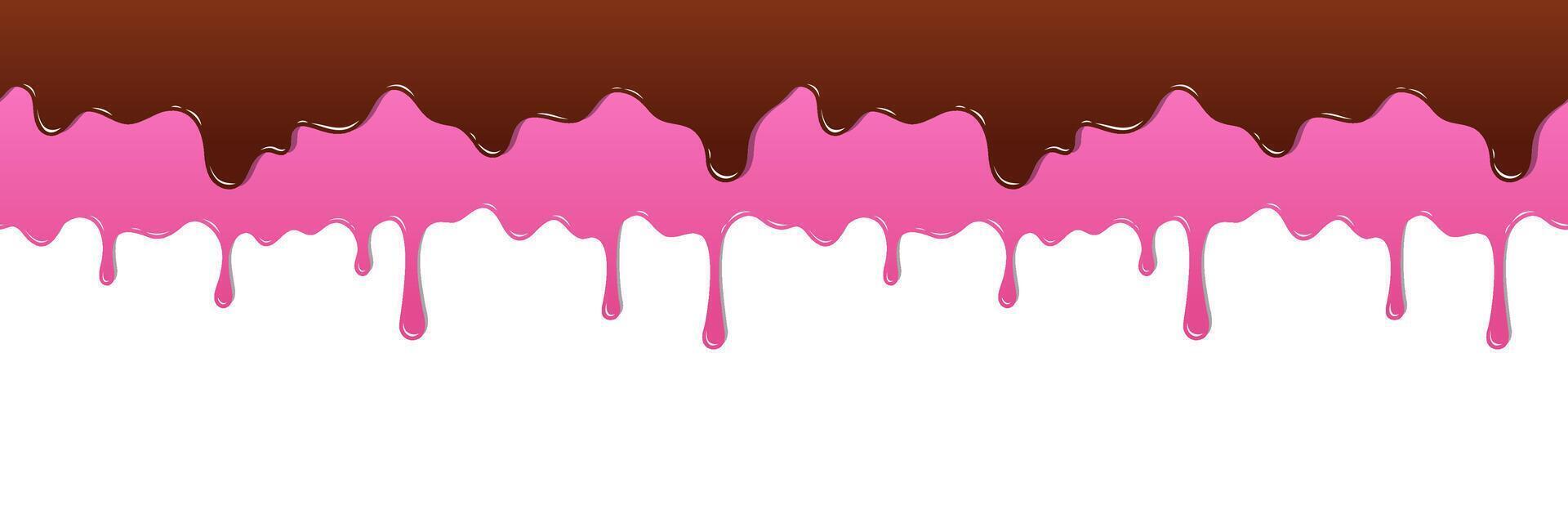 Chocolate and Pink Icing vector