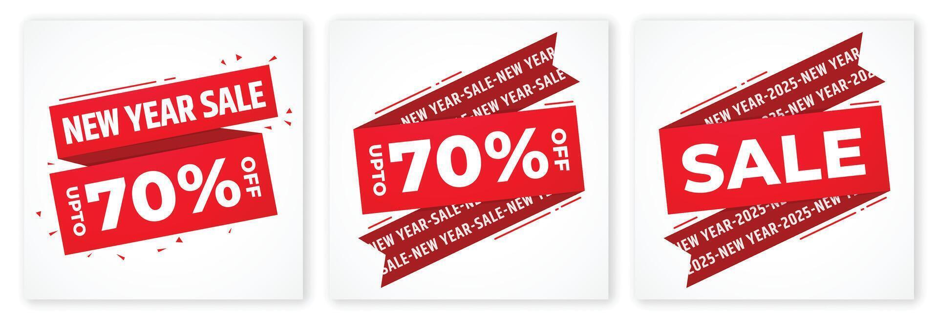 New Year Sale design vector