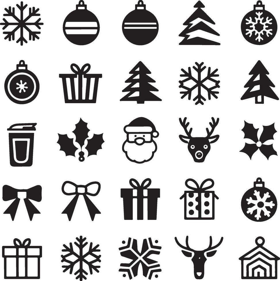 Holiday Spirit Icon Pack vector