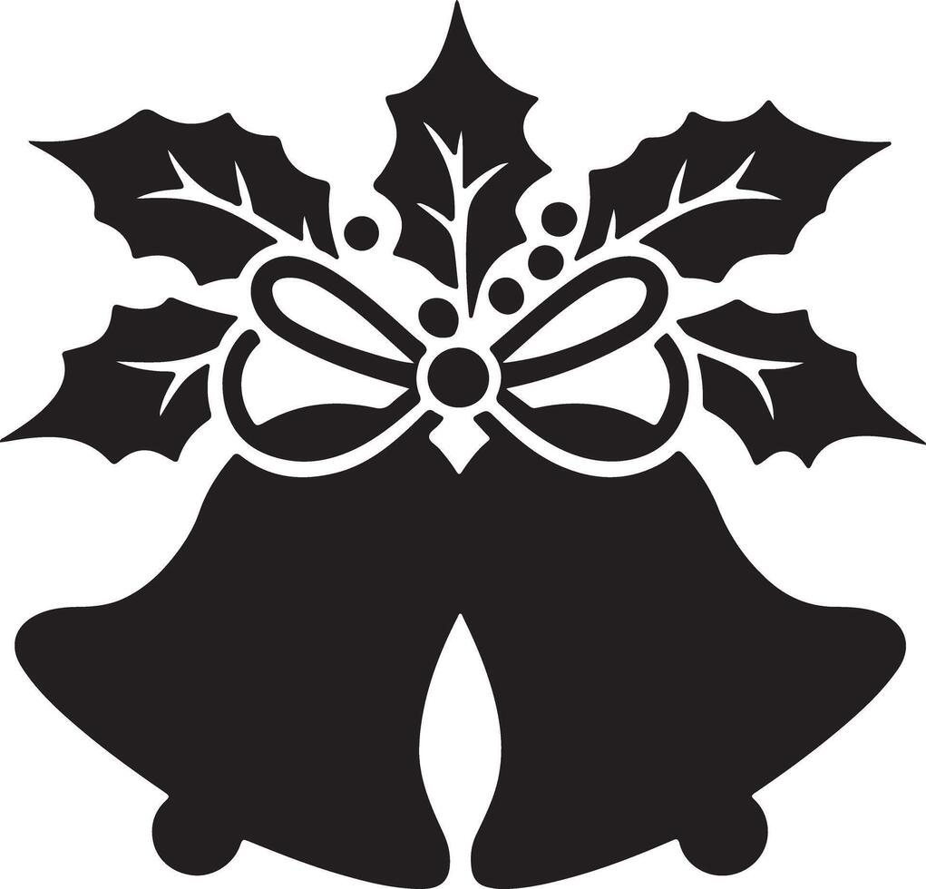 Classic Gold Bell Silhouette vector