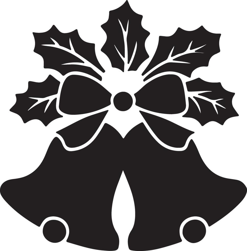 Jolly Christmas Bell Art vector