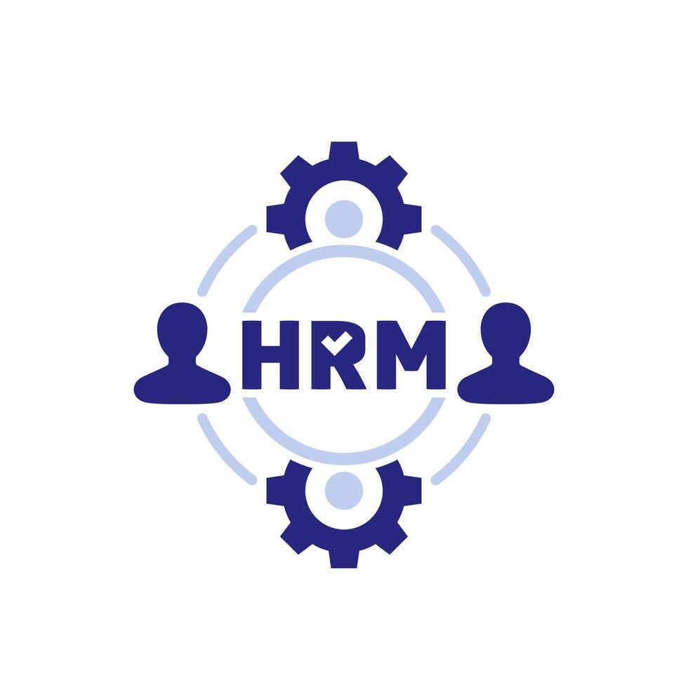 HRM icon, Human Resource Management vector