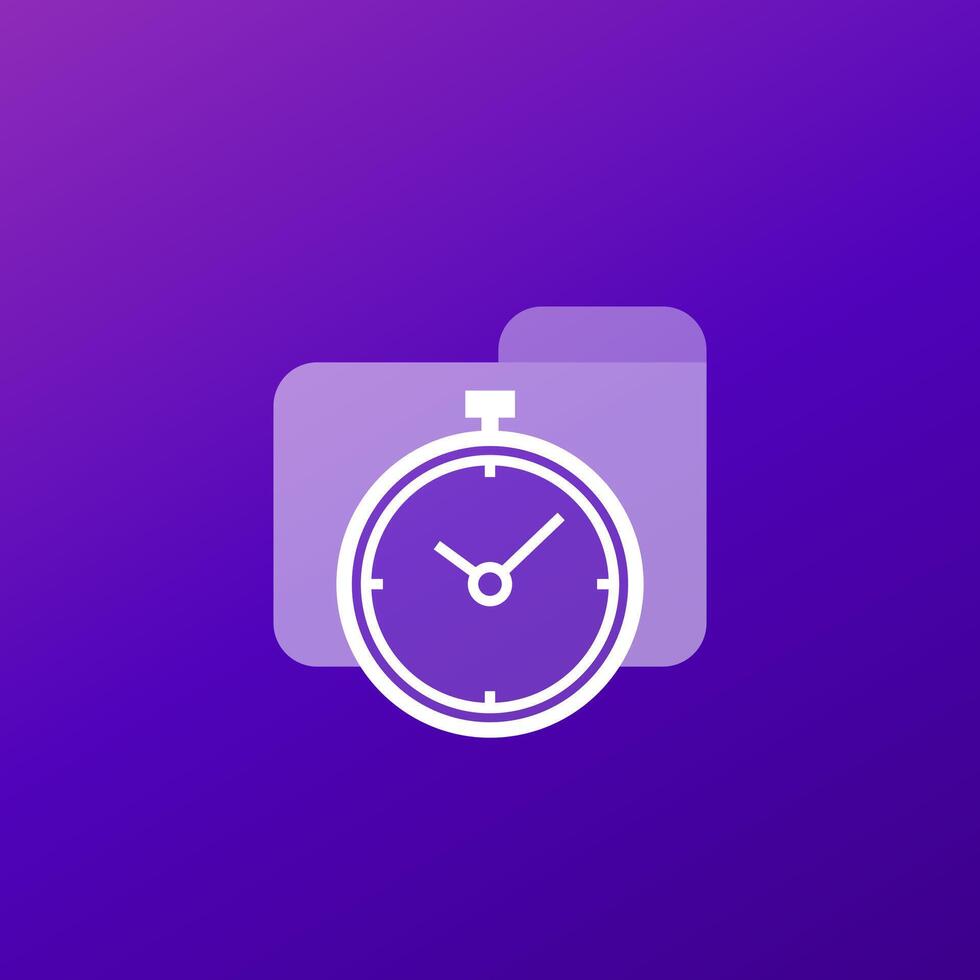 timesheet, tracking time icon vector