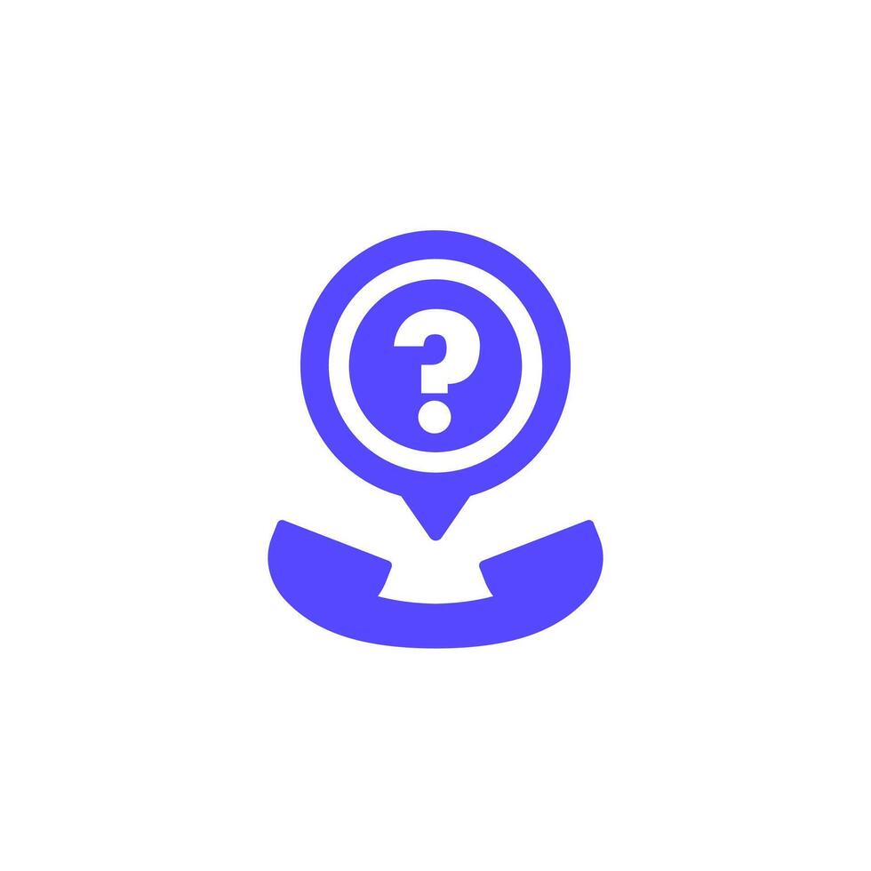 support phone call icon on white vector