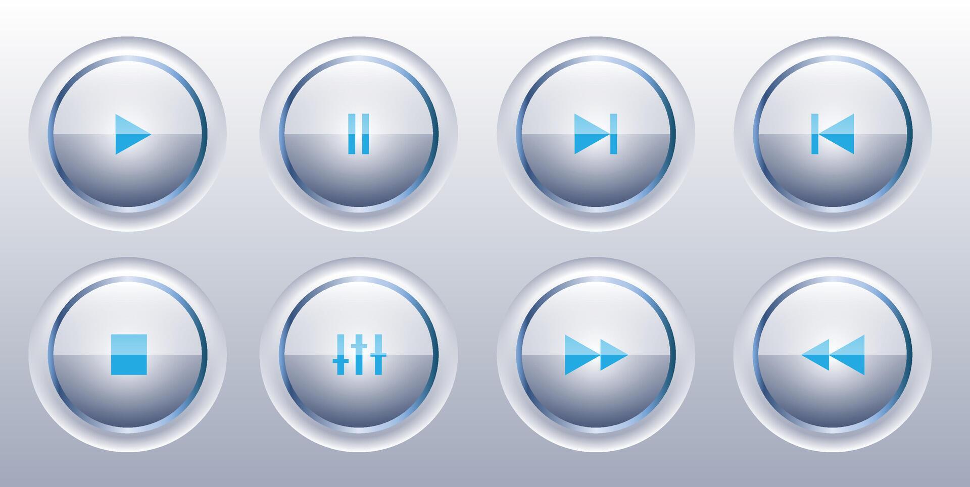Control Button UI interface 52986106 Vector Art at Vecteezy