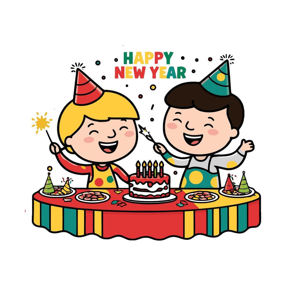Happy new year vector