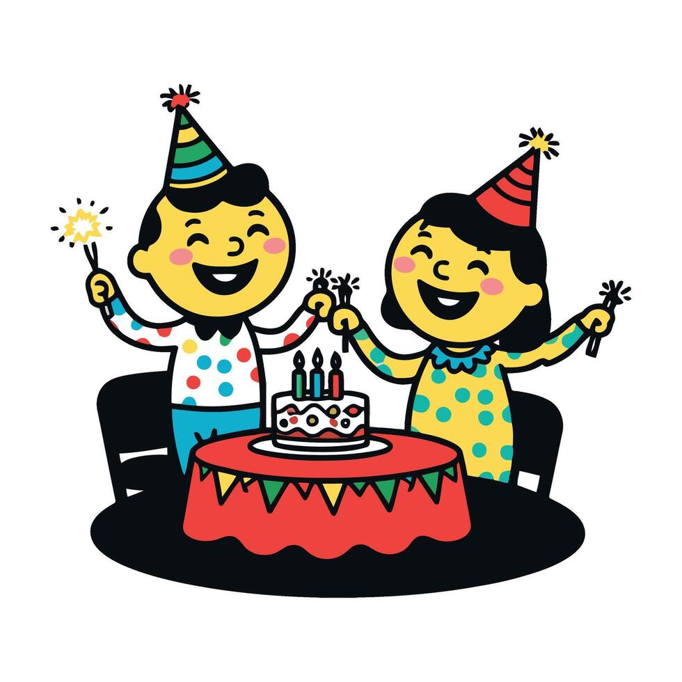 Happy birthday illustration vector