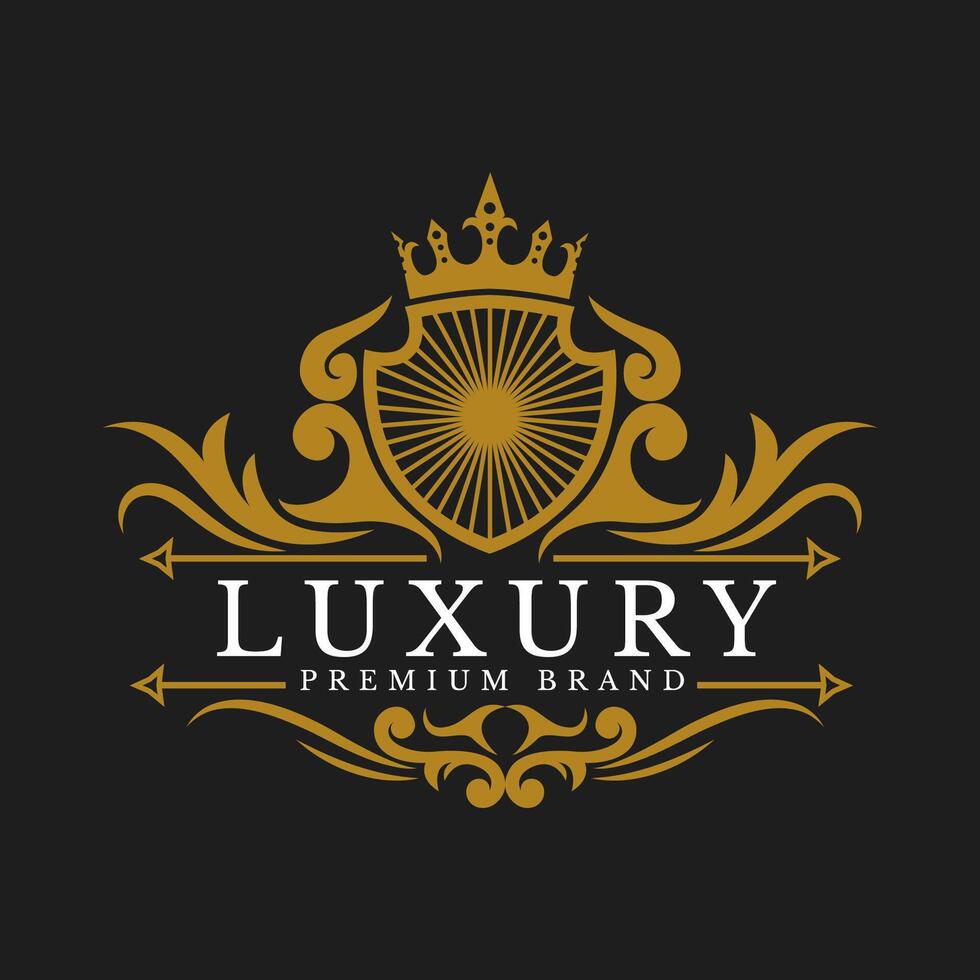 Luxurious Ornament design template ideal for businesses seeking an elegant and sophisticated brand vector