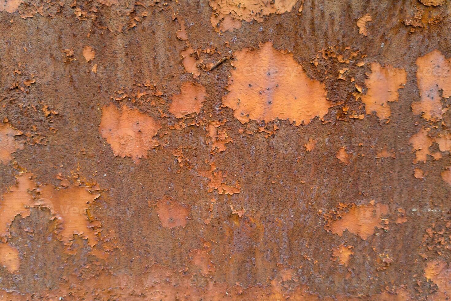 Rusty Metal Surface with Peeling Paint Texture photo