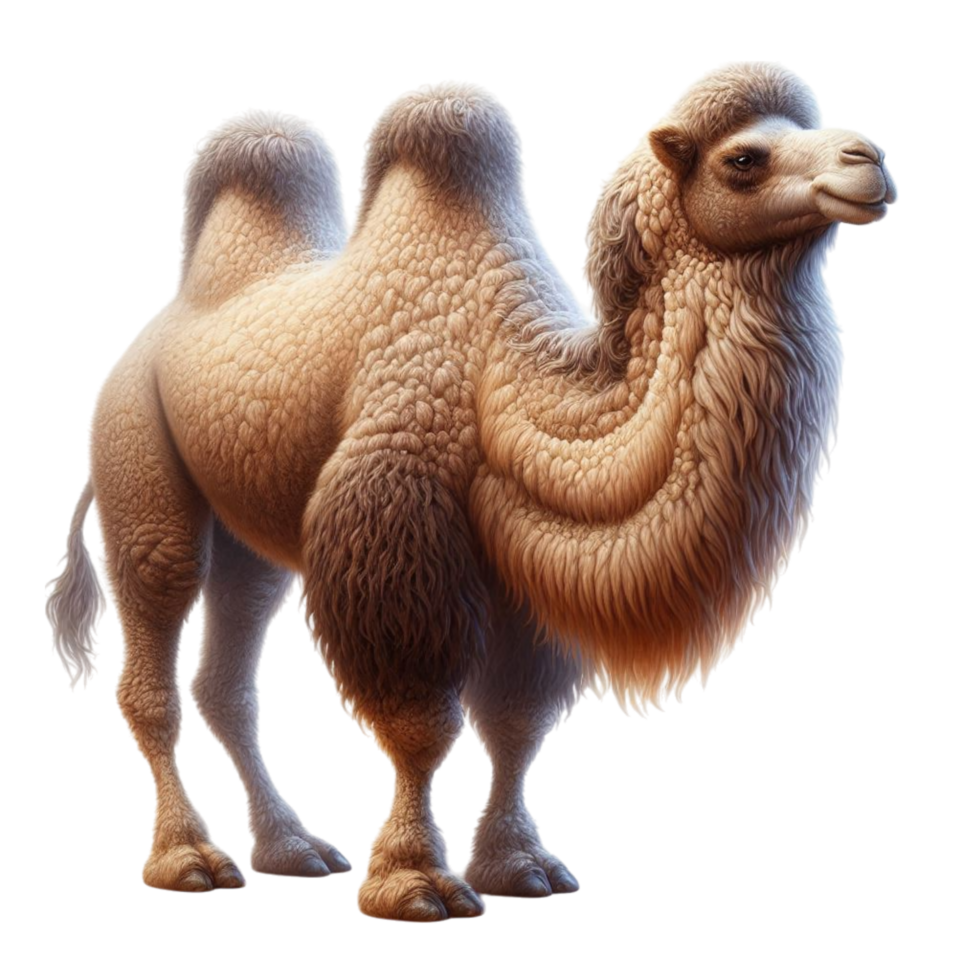 a camel is standing on a transparent background png