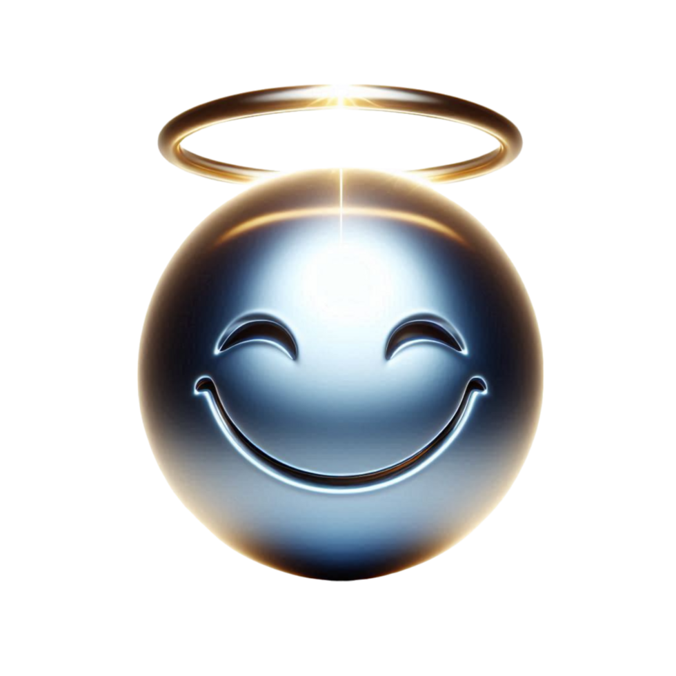 Smiling With Halo Emoji png