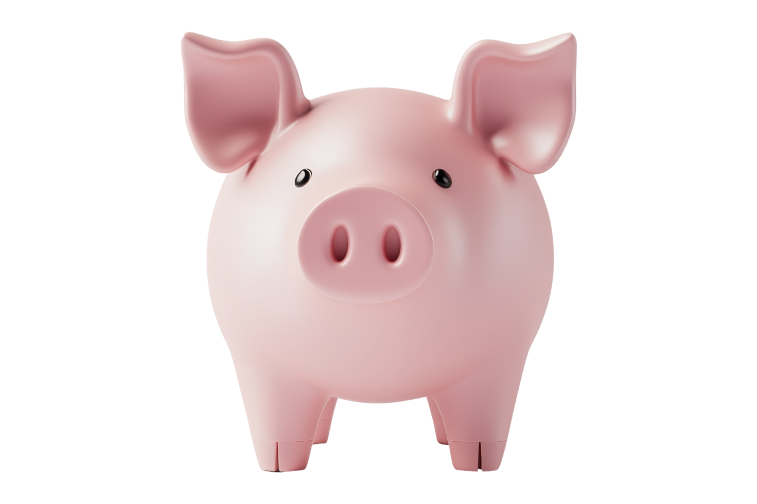 Saving money with a pink piggy bank home office image indoor close-up finance tips png