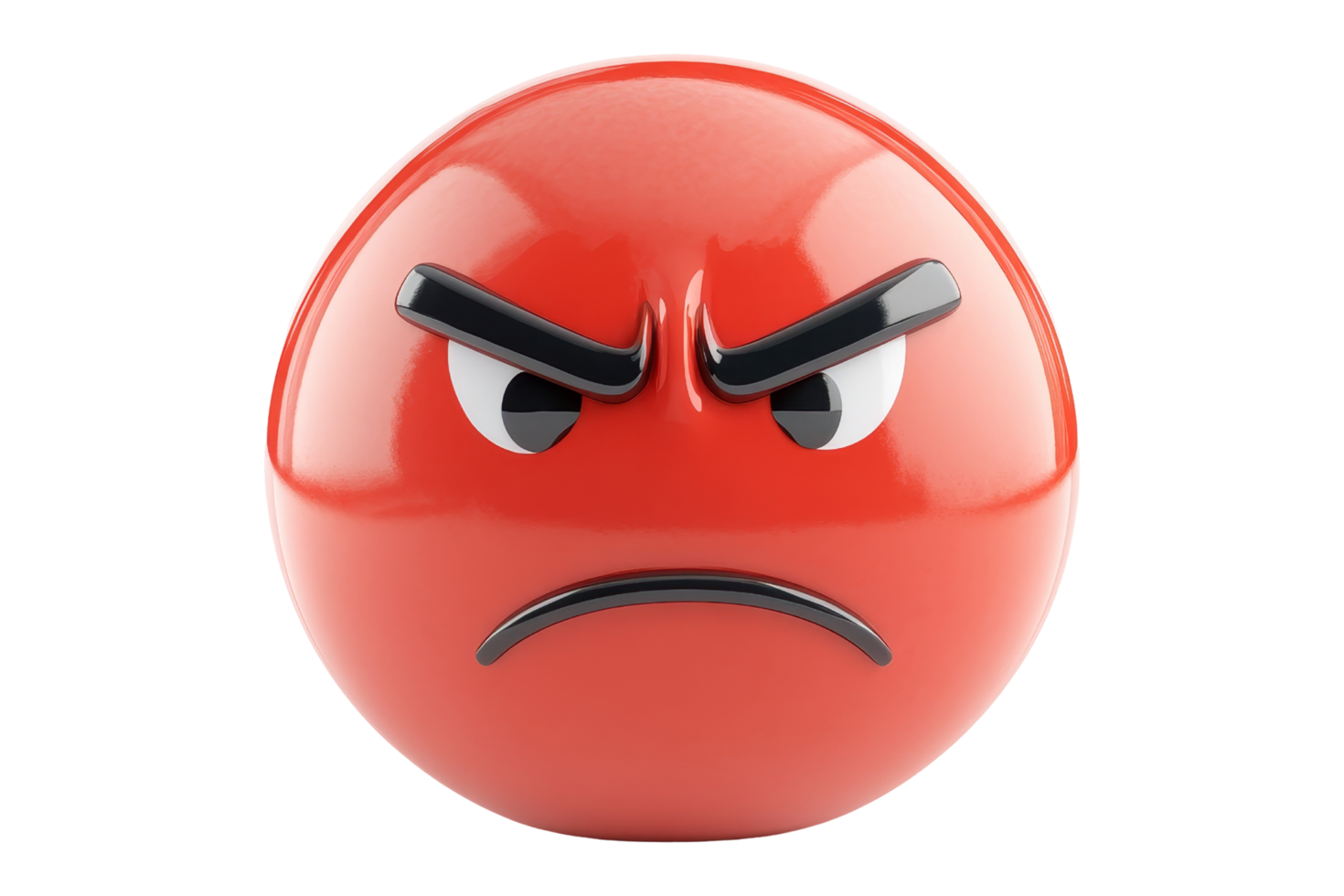 Angry emoji icon digital art expressive design bright environment close-up view emotions png