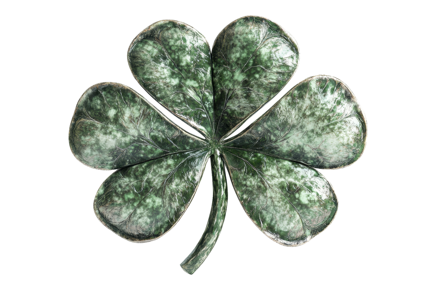 Four-leaf clover plant nature close-up green environment botanical concept for luck png