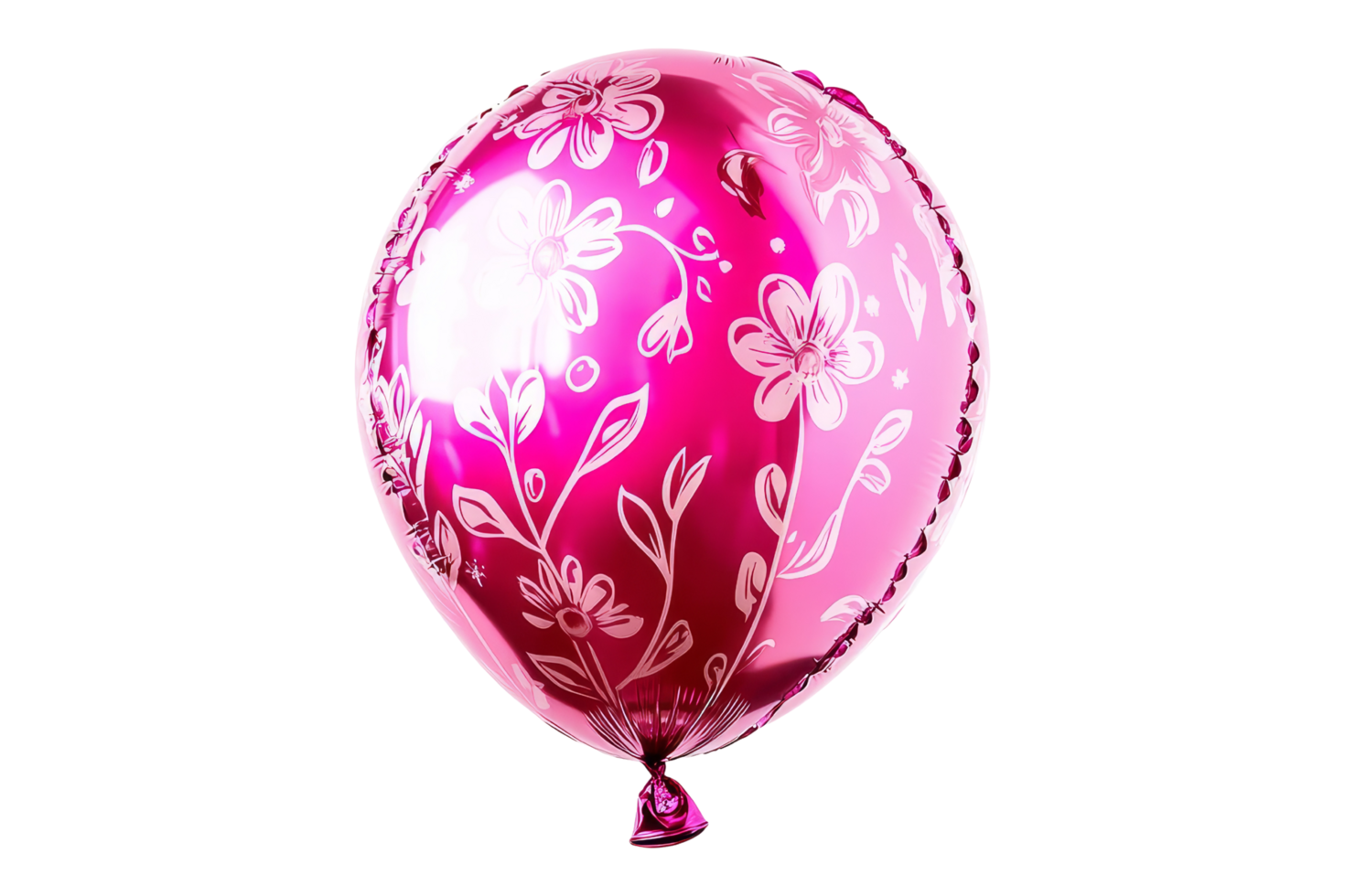 Festive pink balloon decoration indoor event celebration vibrant atmosphere close-up view png