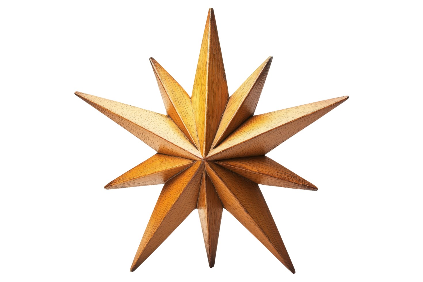 Decorative star sculpture home decor 3d art modern interior aesthetic design concept png