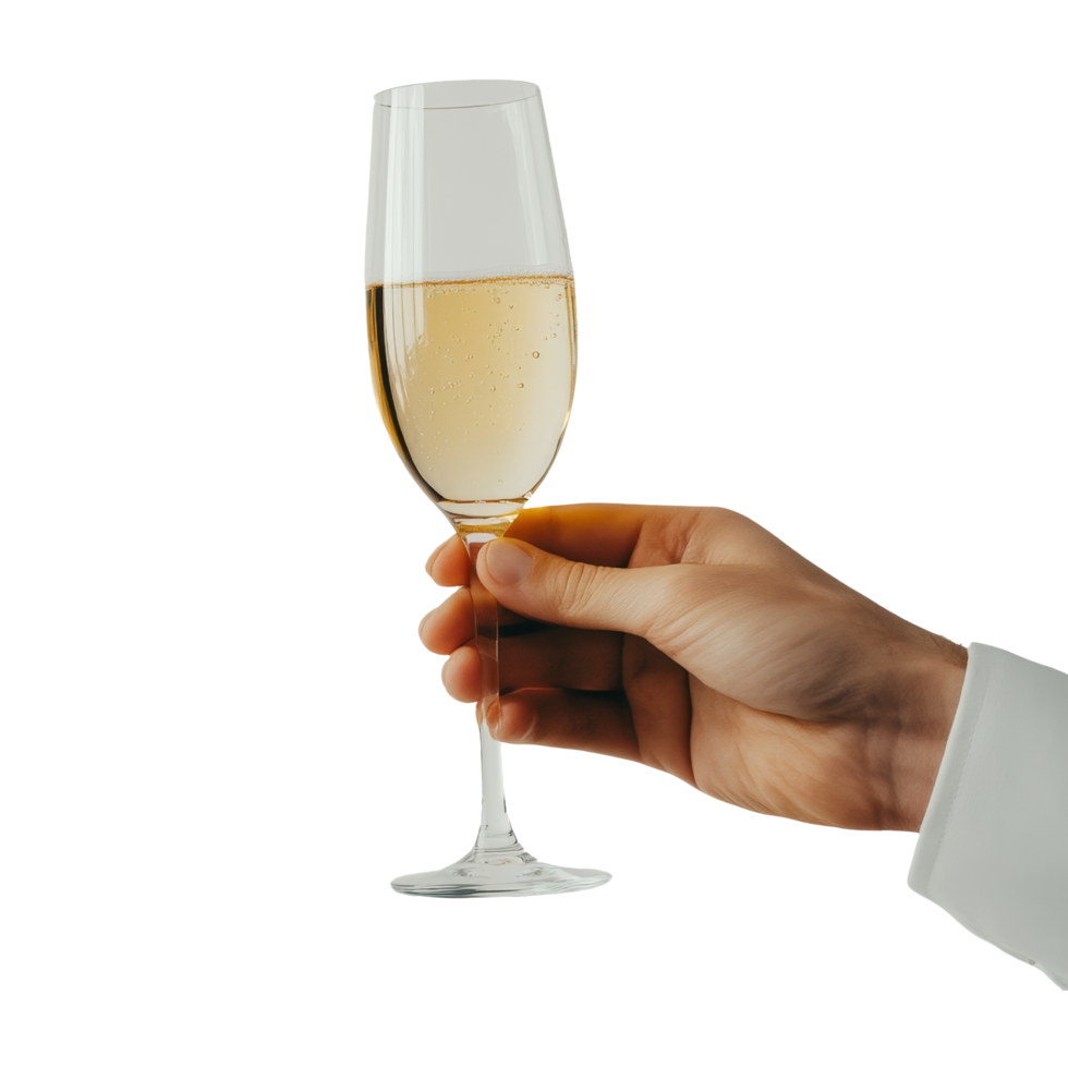 meia noite champanhe torrada isolado fundo bebida fotografia elegante estético celebração png