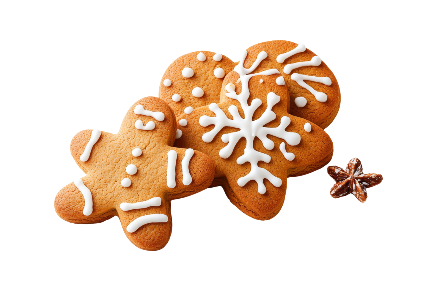 Baking gingerbread cookies home kitchen food photography bright environment close-up view holiday treats png
