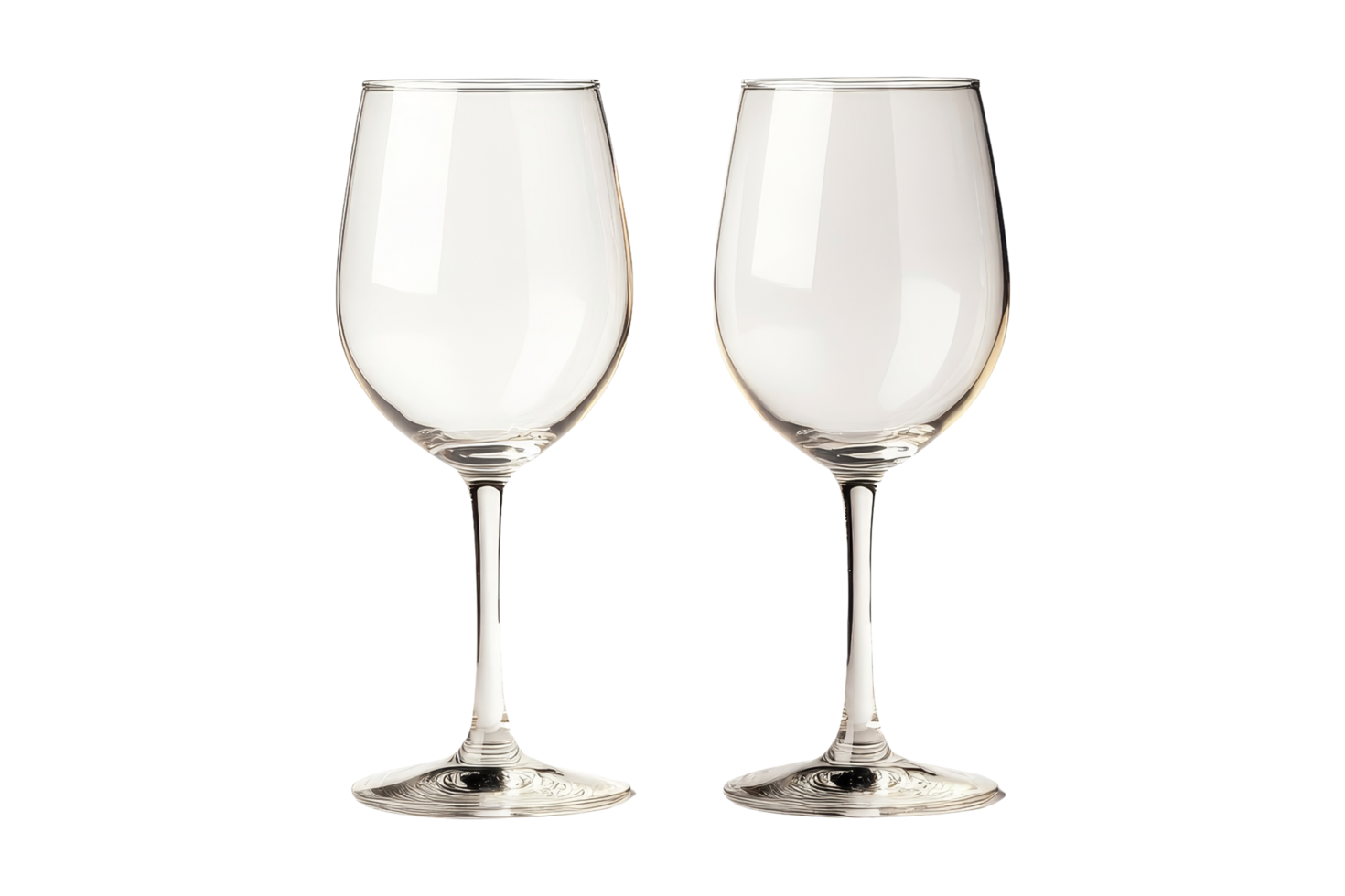Elegant wine glasses dining room table product photography indoor setting close-up view aesthetic appeal png