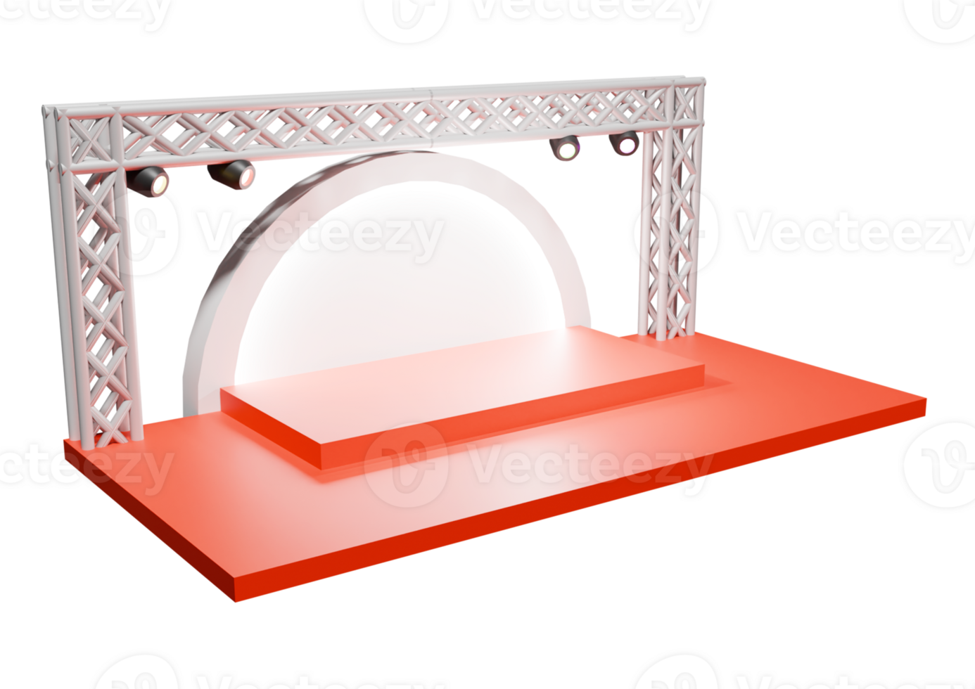 a 3d stage for event or exhibition for festival event png