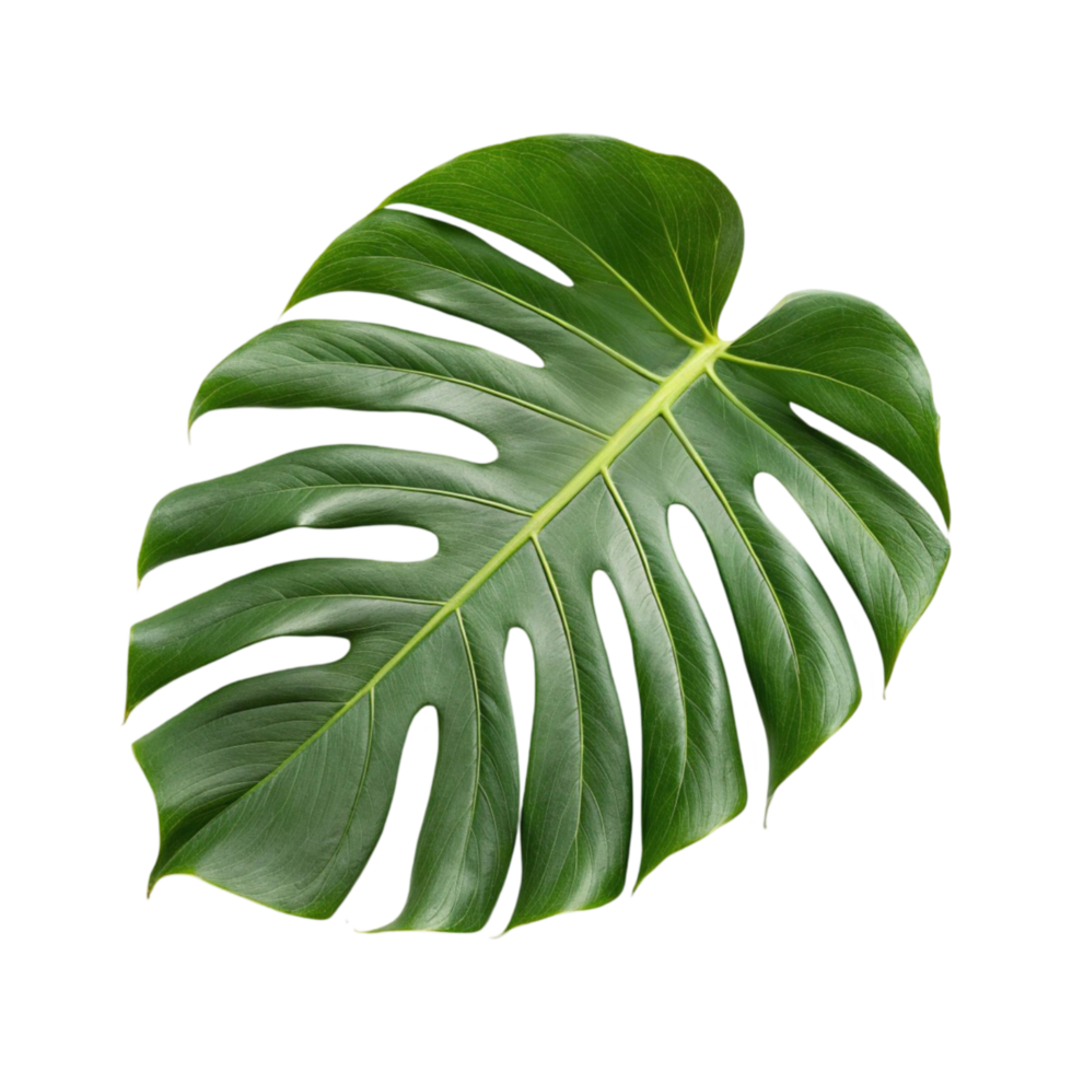 Fresh Monstera Leaf Isolated png