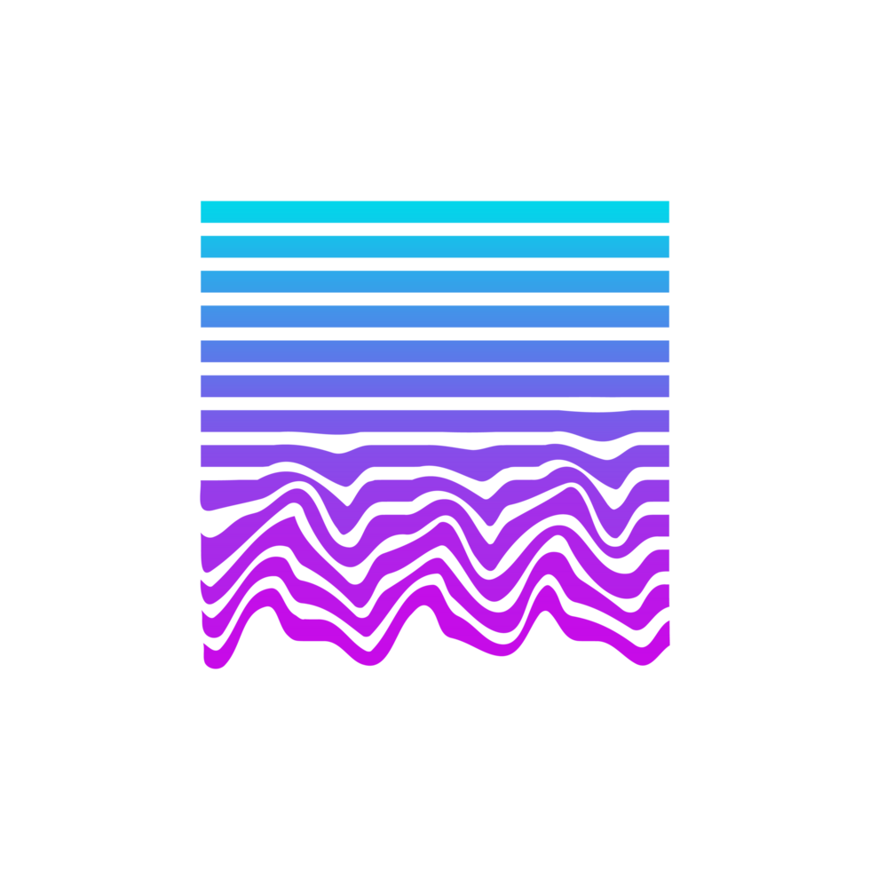 Glitch Geometric Shape cyberpunk, liquid free abstract graphic element, Futuristic melted drips png