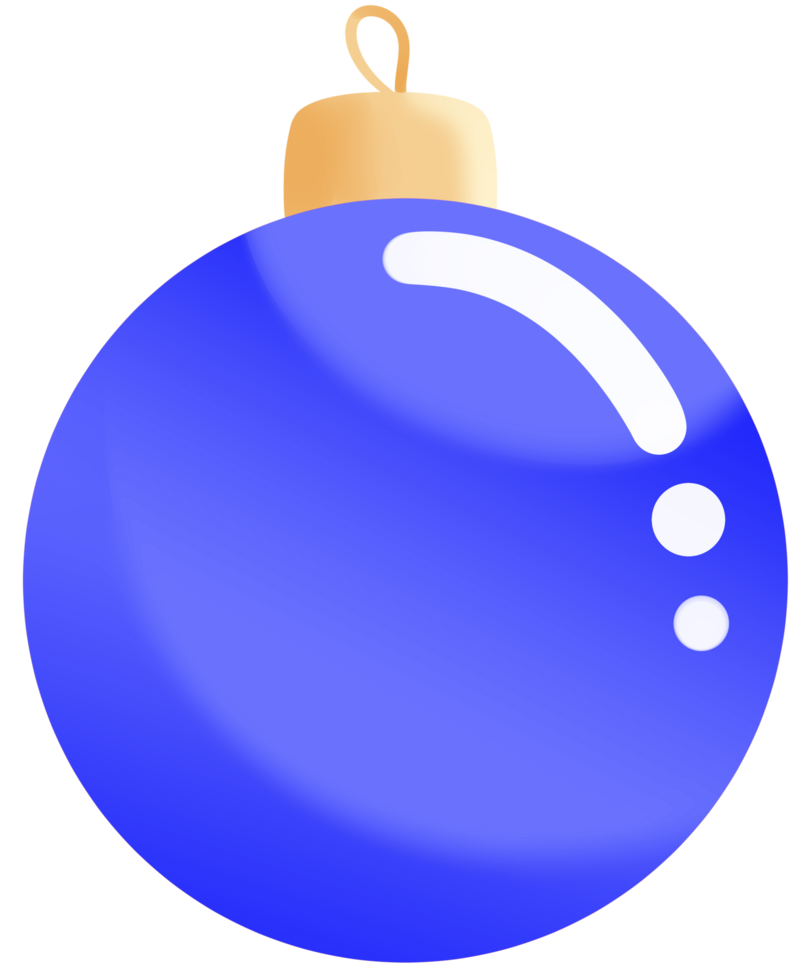 Chrismas Blue ball decoration clipart holiday ornaments hand draw illustration transparent with Background Remover png