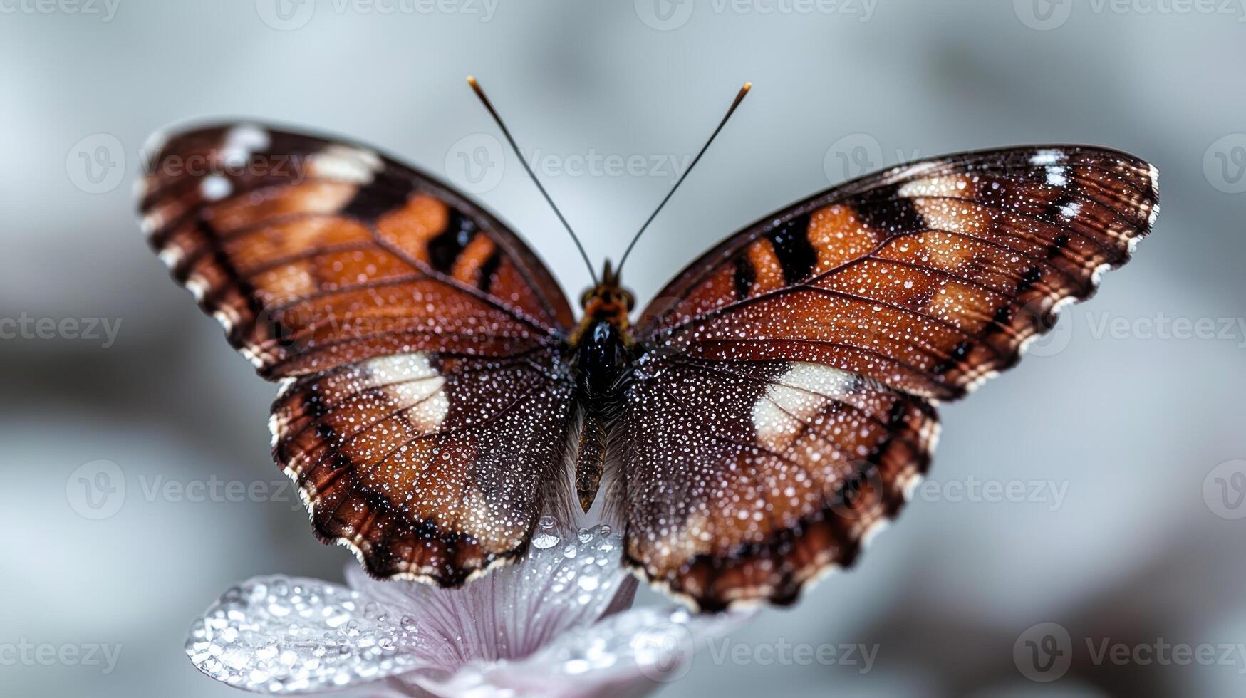 Stunning butterfly with intricate wing patterns photo
