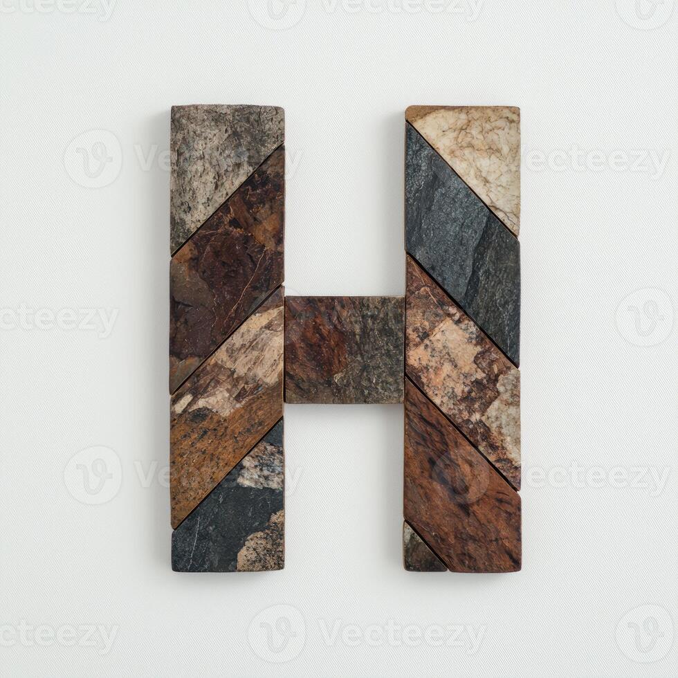 abstract geometric stone shapes photo