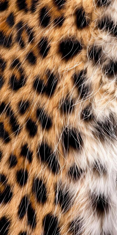 Closeup of soft and fluffy animal fur photo