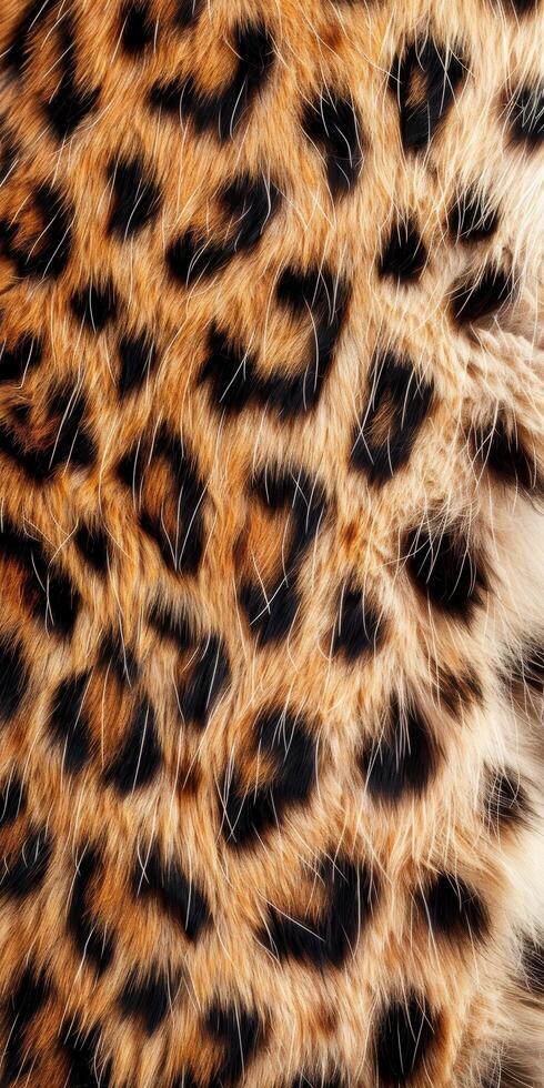 Closeup of a vibrant leopard print pattern photo