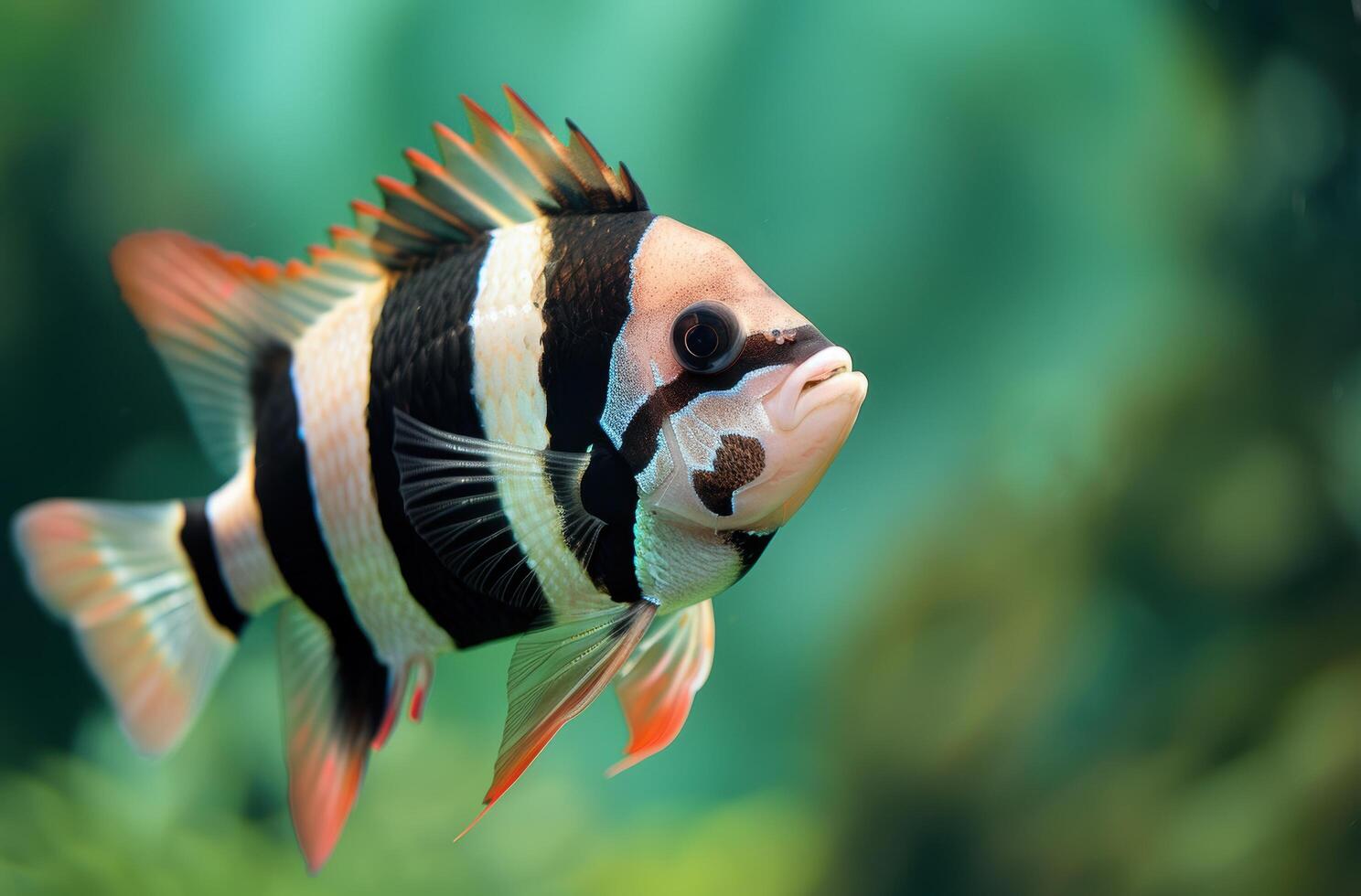 Colorful tropical fish with vibrant fins photo