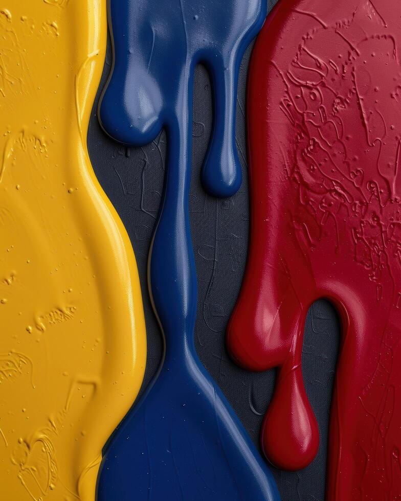 Vibrant abstract paint textures photo
