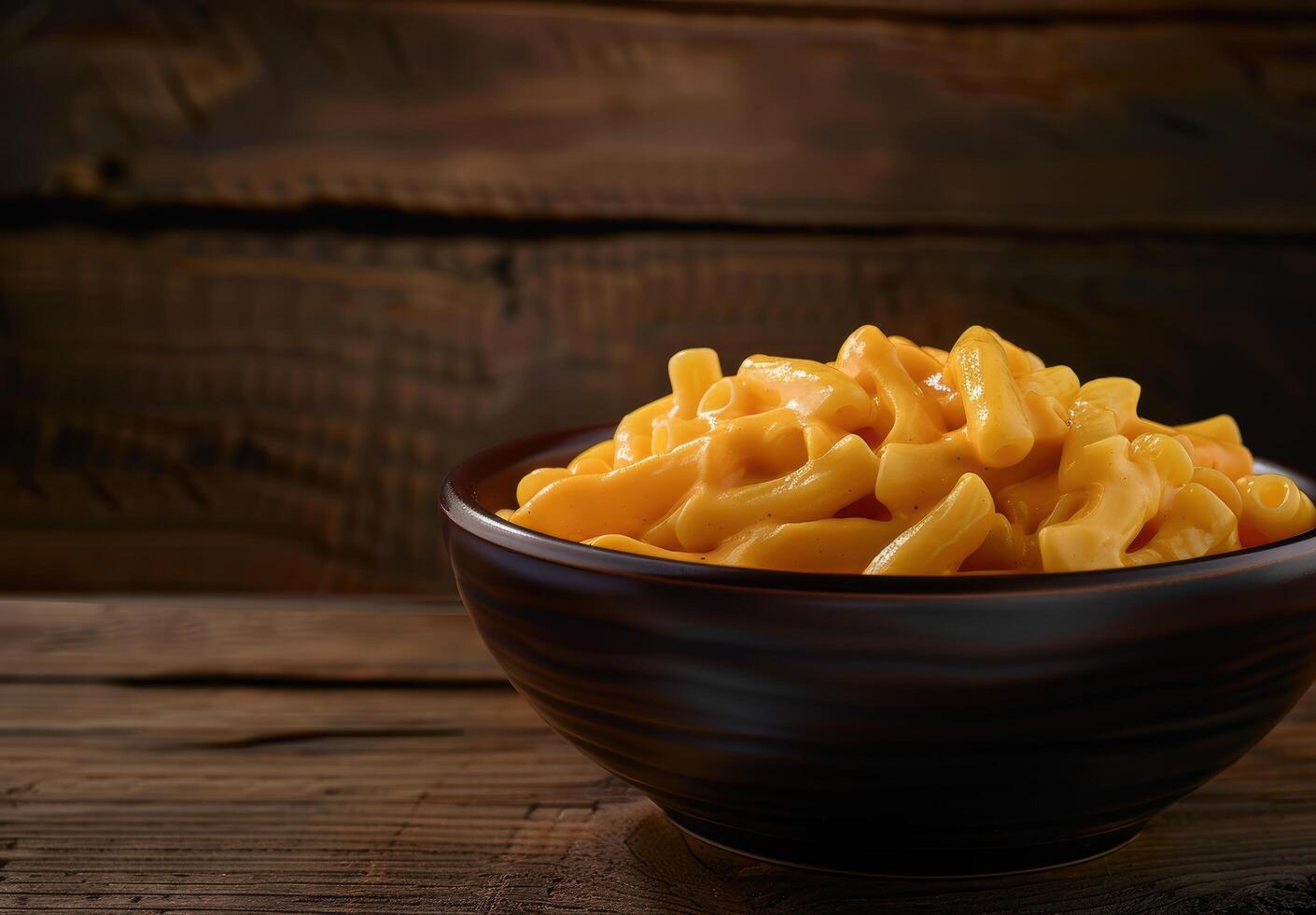 Delicious mac and cheese in a bowl photo