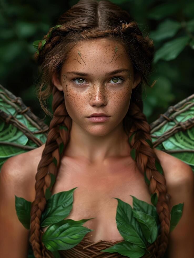 Enchanting forest fairy photo