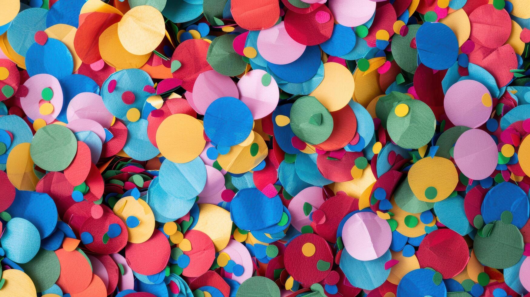 Colorful abstract background with paper cutouts photo