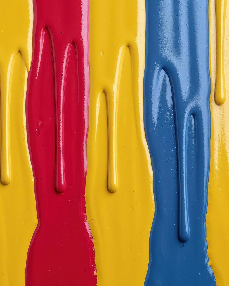 Vibrant abstract paint strokes photo