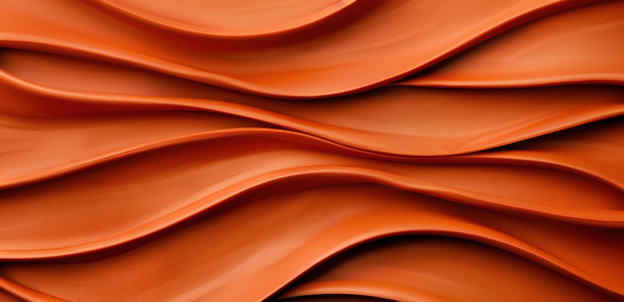 abstract orange fabric waves photo