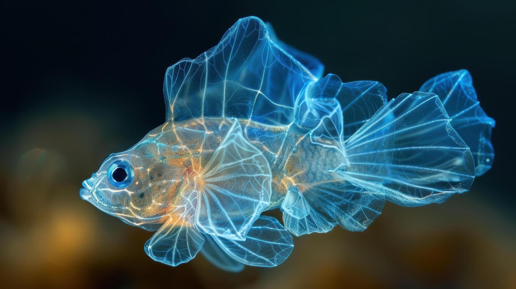 Ethereal underwater creature photo