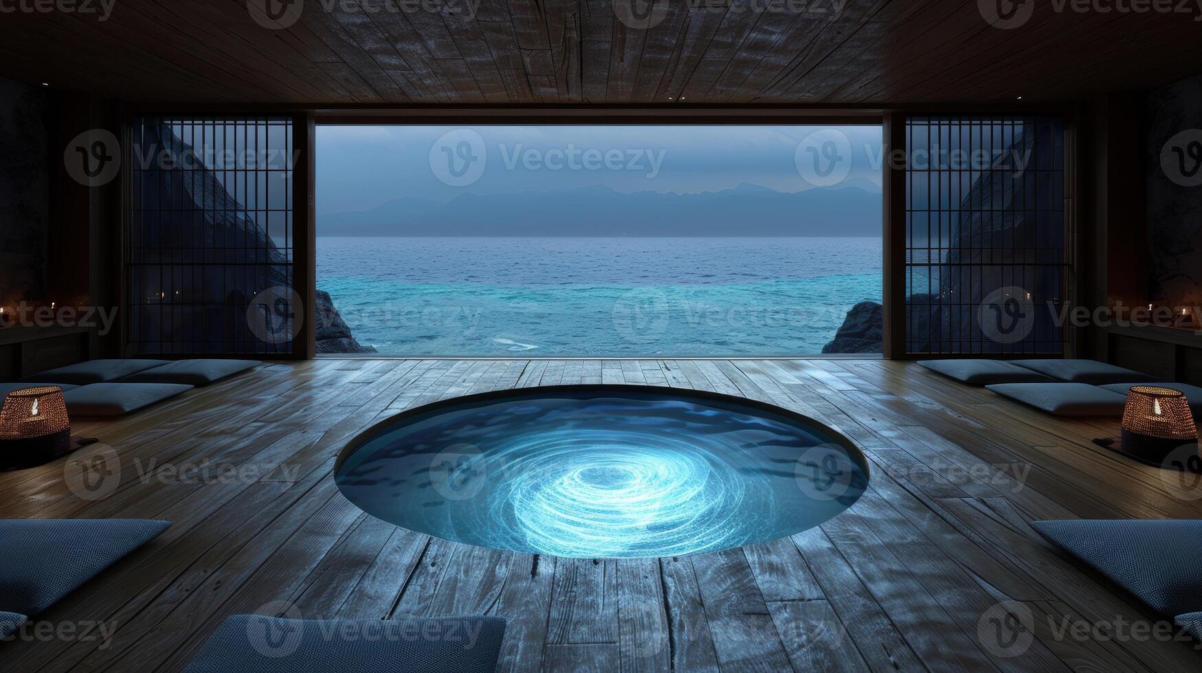 Luxury resort with infinity pool and ocean view photo