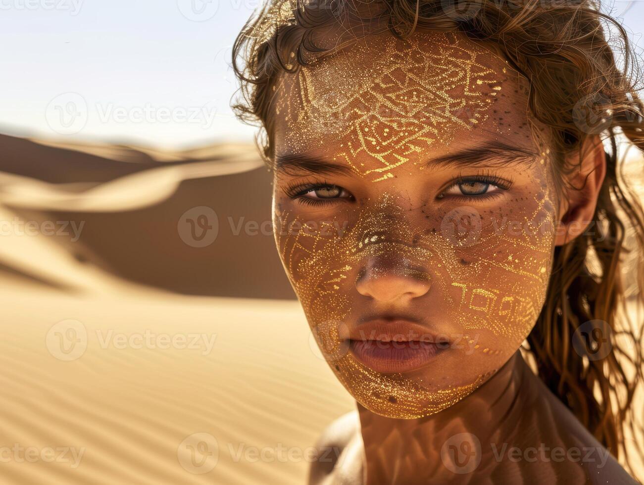 Mysterious desert beauty photo