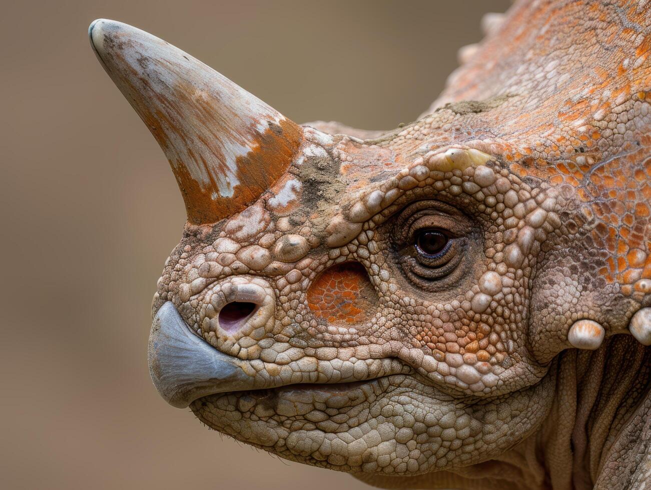 Close up of a colorful chameleon photo