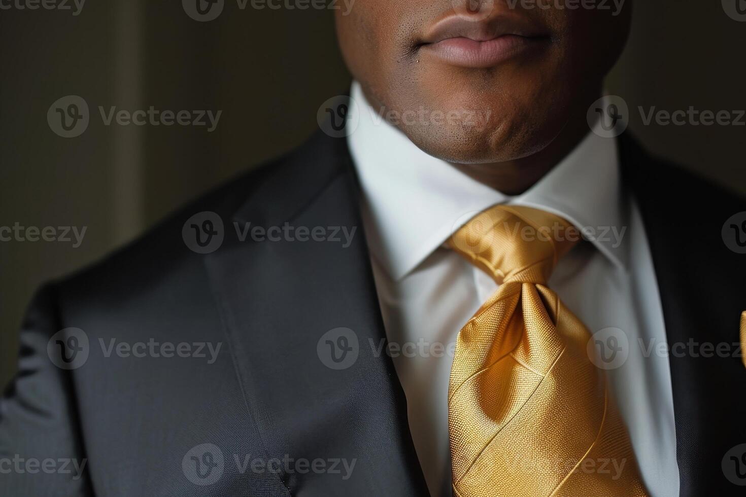 Businessman wearing a suit and tie photo