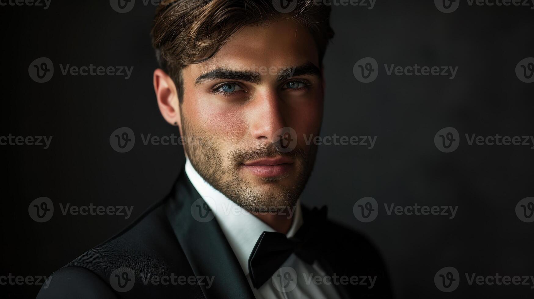 Handsome man in formal attire photo