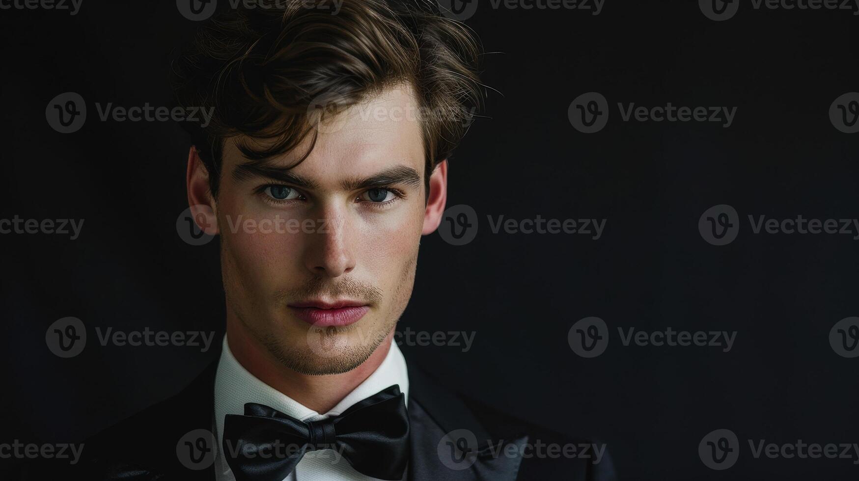 Dashing young man in formal attire photo
