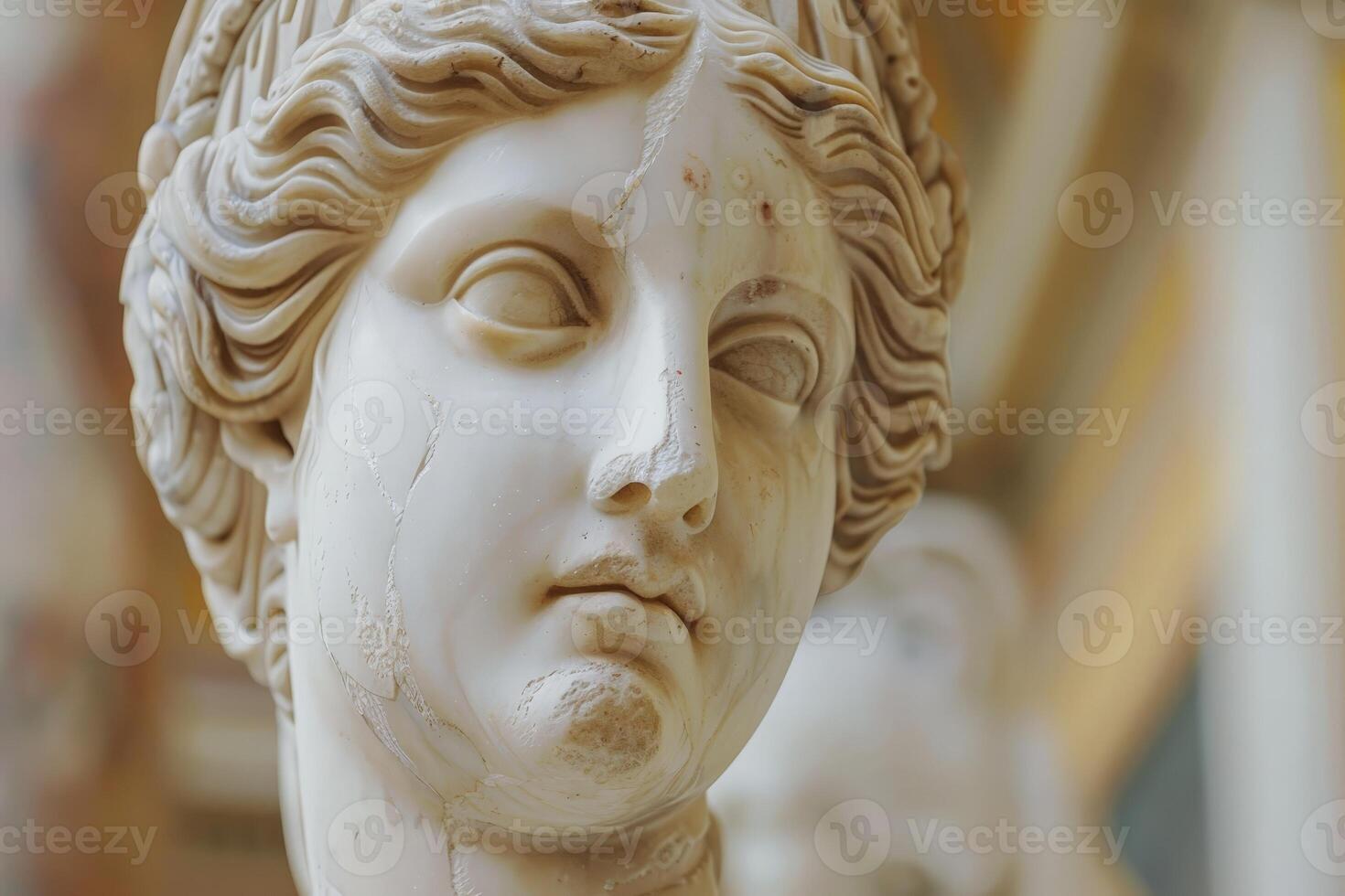 Close up of a detailed marble sculpture photo