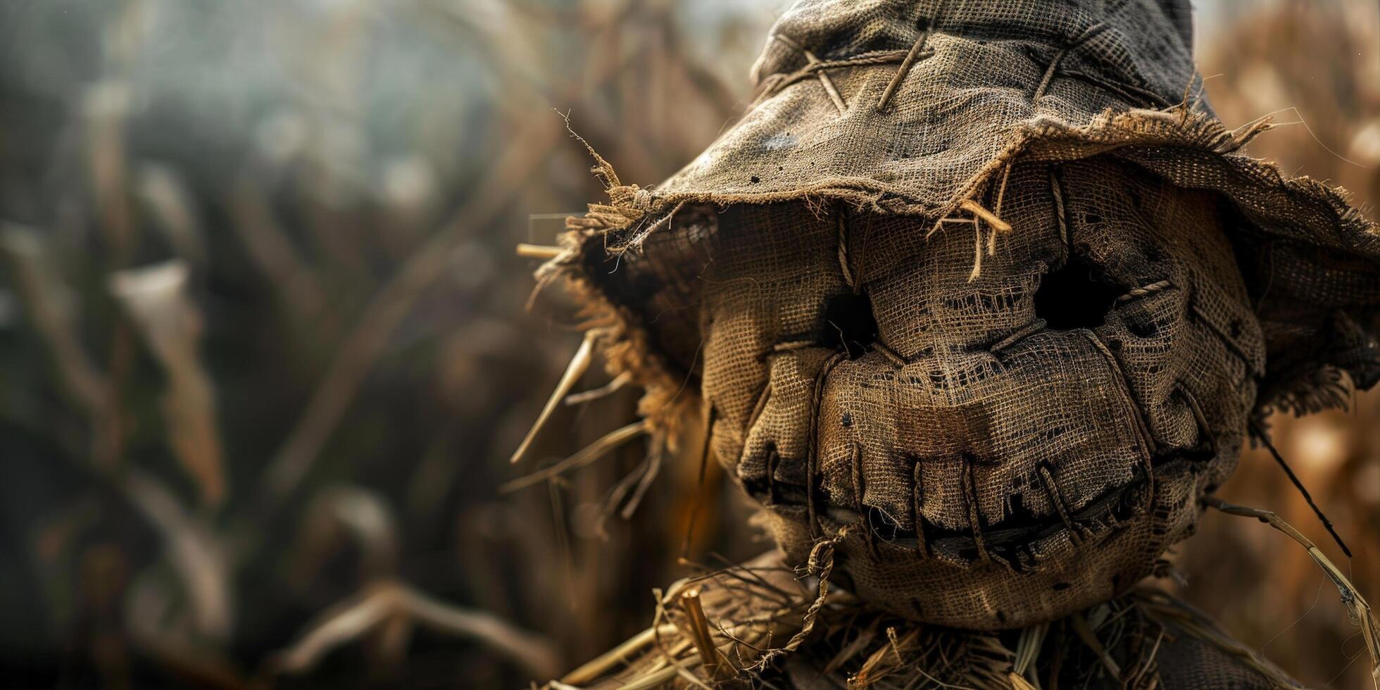 Weathered and worn farming gloves in a field photo