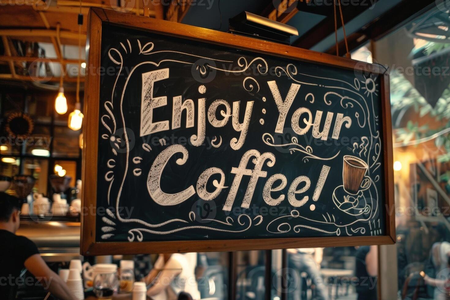 Enjoy your coffee photo