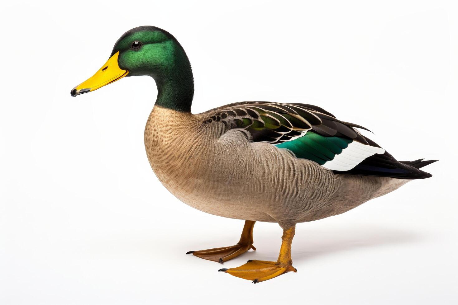 Colorful duck with vibrant feathers photo