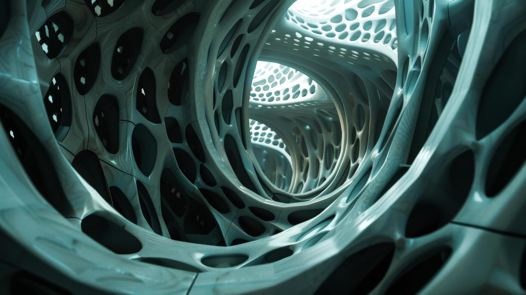 Abstract organic architectural design photo